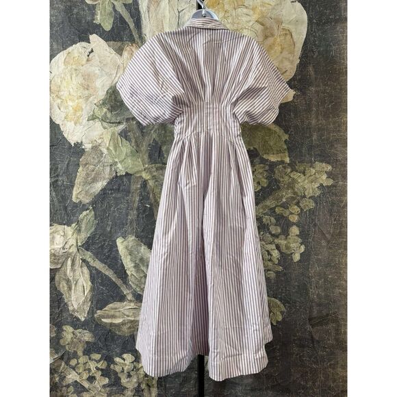 New Anthropologie The Tobie Button-Front Pleated Shirt Dress by Exquise Size XsP - Picture 9 of 10